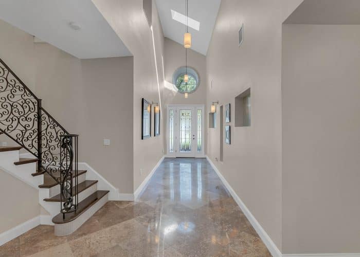 Grand Foyer with 18' Ceilings and Skylights